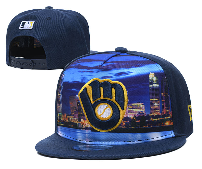 Milwaukee Brewers Stitched Snapback Hats 001